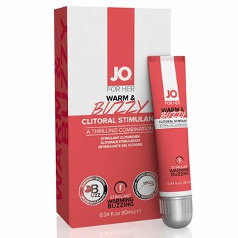 JO - Warm &amp; Buzzy Clitoris Gel - 10 ml