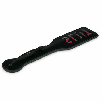 Easytoys Fetish - Zwarte leren paddle - Slut