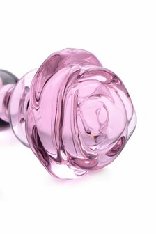 BOOTY SPARKS - Rose Glass Voor haarplug Small - Roze