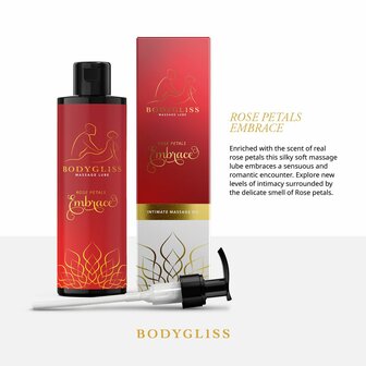 BodyGliss - Massage Olie En Glijmiddel in 1 Rozenblaadjes -150 ml