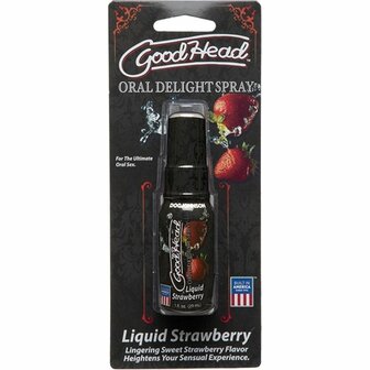 Doc Johnson - GoodHead Oral Delight Spray - Aardbei - 29 ml