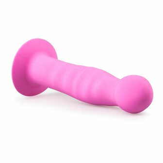 Roze Siliconen Dildo Met Zuignap - 14 cm