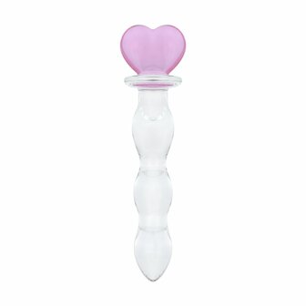 Gildo - No. 35 Glazen Dildo Hartvorm - 18.8 cm