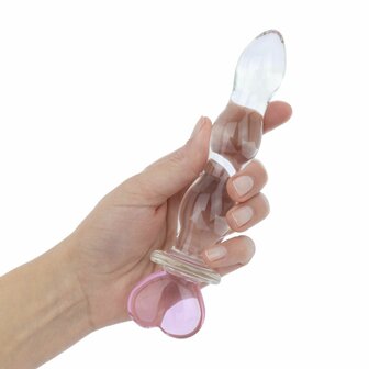 Gildo - No. 35 Glazen Dildo Hartvorm - 18.8 cm