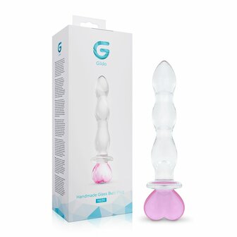 Gildo - No. 35 Glazen Dildo Hartvorm - 18.8 cm