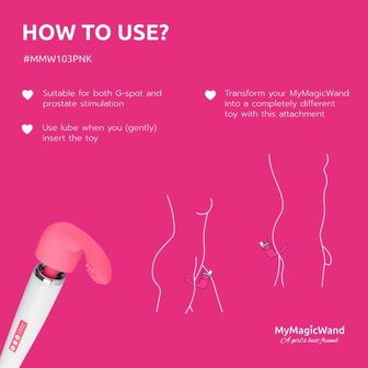 MyMagicWand G-Spot/Prostaat Opzetstuk - Roze