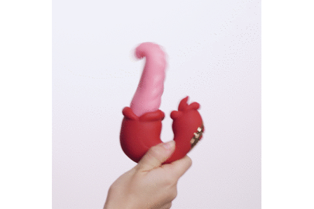 Teazers &ndash; Double Tongue Vibrator &ndash; Roze