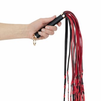 Easytoys Fetish - Flogger 64 cm - Rood en Zwart