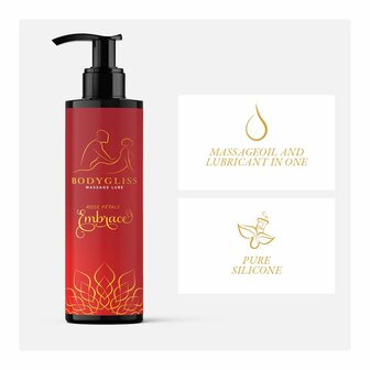 BodyGliss - Massage Olie En Glijmiddel in 1 Rozenblaadjes -150 ml
