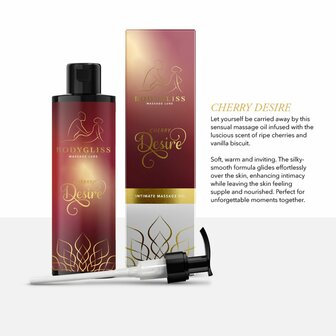 BodyGliss - Cherry Desire Massageolie en Glijmiddel - 150 ml