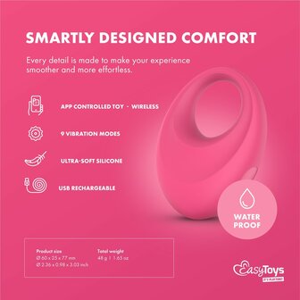 EasyConnect - Vibrerende Cockring Leo app gestuurd