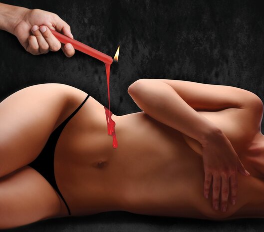XR Brands - Fire Sticks Fetish Drip Kaarsen - Rood