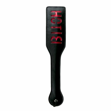 Easytoys Fetish - Zwarte Leren Paddle - Bitch