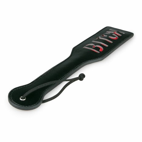 Easytoys Fetish - Zwarte Leren Paddle - Bitch