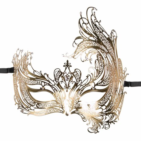 Easytoys Fetish - Open Venetiaans Masker - Goudkleurig