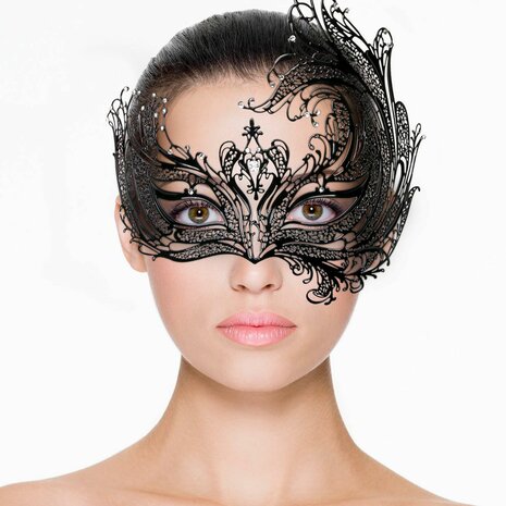 Easytoys Fetish - Open Venetiaans Masker - Zwart