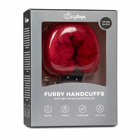 Easytoys Fetish - Bonten handboeien - rood