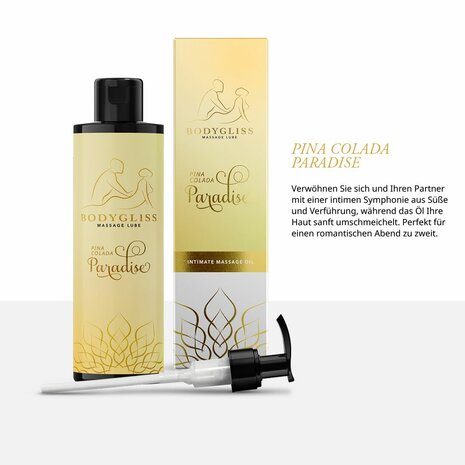 BodyGliss - Massage Olie En Glijmiddel in 1 Pina Colada - 150 ml