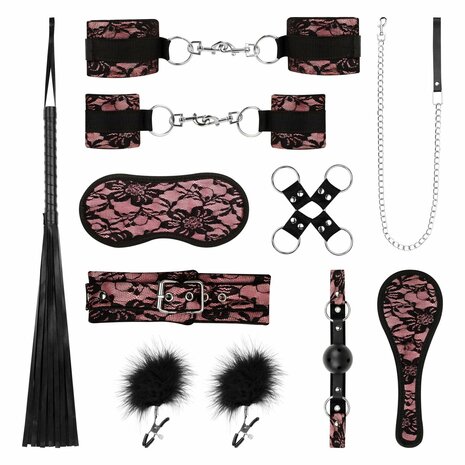 Bedroom Fantasies - Bound by Lace - 8-delige SM Set - Roze