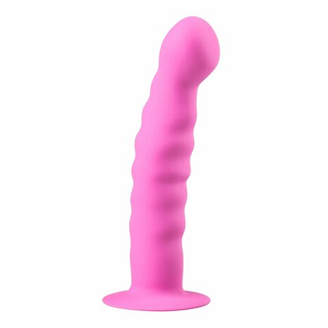 Roze Siliconen Dildo Met Zuignap - 14 cm
