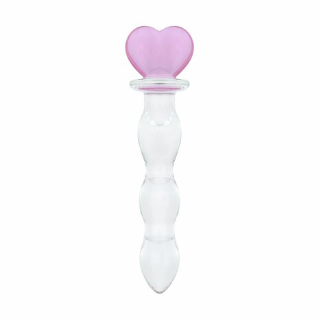 Gildo - No. 35 Glazen Dildo Hartvorm - 18.8 cm