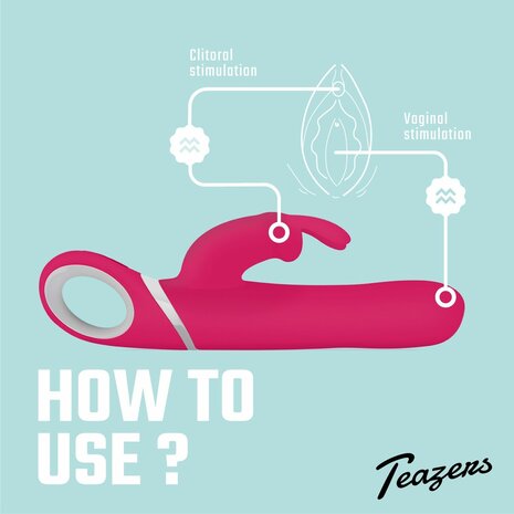 Teazers &ndash; Rabbit Vibrator &ndash; Roze