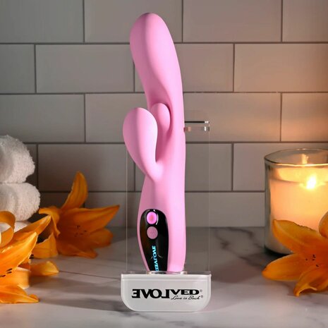 Evolved - Push The Button Vibrator - Roze