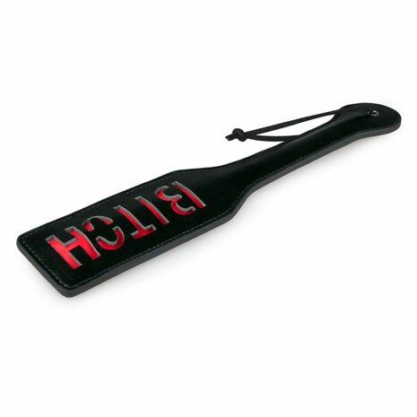 Easytoys Fetish - Zwarte Leren Paddle - Bitch
