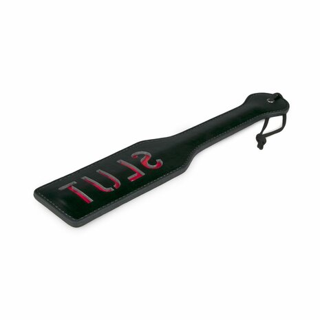 Easytoys Fetish - Zwarte leren paddle - Slut