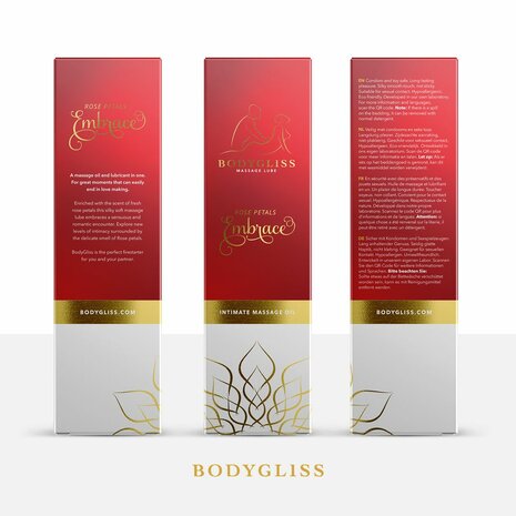 BodyGliss - Massage Olie En Glijmiddel in 1 Rozenblaadjes -150 ml