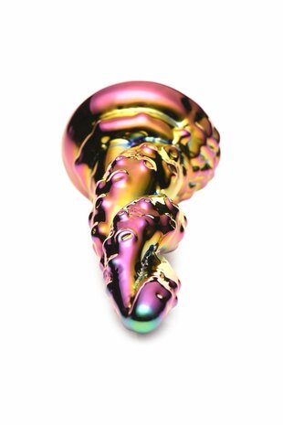 Creature Cocks - Betoverende Regenboog Glazen Dildo - Geel & Roze