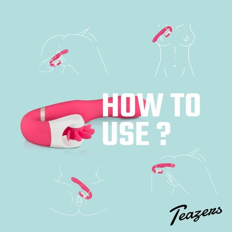 Teazers &ndash; Wheelie Vibe Vibrator &ndash; Roze