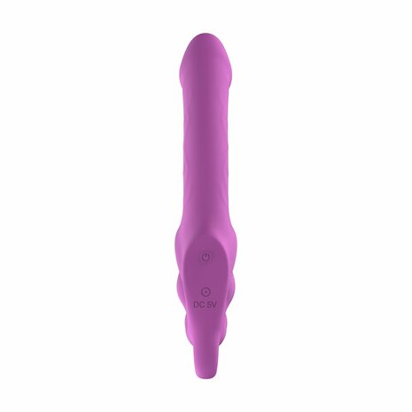 Teazers &ndash; Strapless Strap-On met Voor haar Plug &ndash; Pink