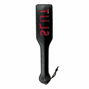 Easytoys Fetish - Zwarte leren paddle - Slut