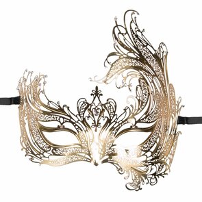 Easytoys Fetish - Open Venetiaans Masker - Goudkleurig