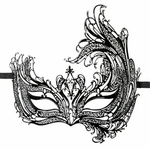 Easytoys Fetish - Open Venetiaans Masker - Zwart