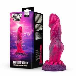 Mythical Mates - Another World Dildo Roze & Paars - 22.4 cm