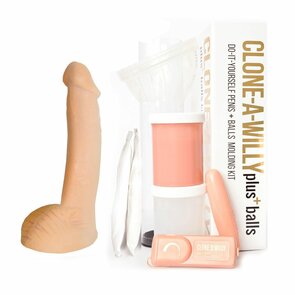 Clone-A-Willy – Vibrerende Dildo Kit met Ballen – Beige